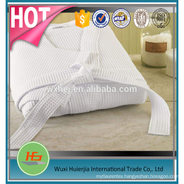 Wholesale Hotel Waffle White Cotton Kimono Bathrobes